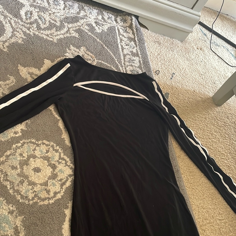 Black and white dress